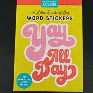 A Little Book of Big Word Stickers - Yellow and Red